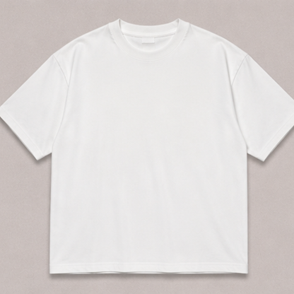 Playera Overside Blanca| 100%Algodon Peinado 220g